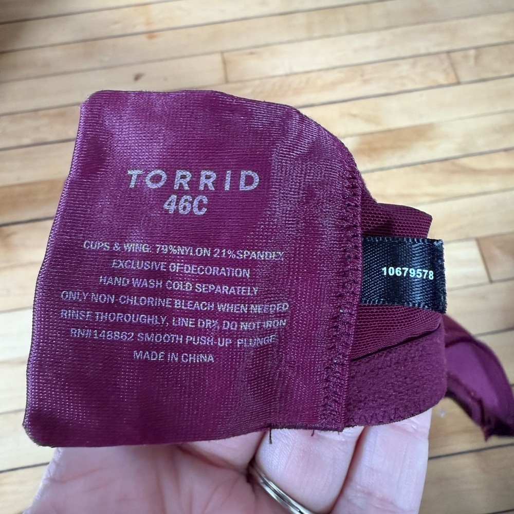 Torrid maroon‎ bra - Picture 2 of 5